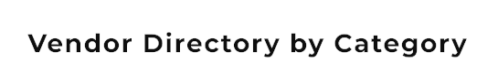 Vendor Directory by Category